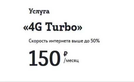 Опция 4G Turbo